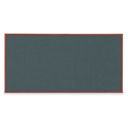 United Visual Products Combo Board, 72"x48", Satin Frame/Black Porcelain & Rubber UVDECORK7248-BLKPORC-RUBBER
